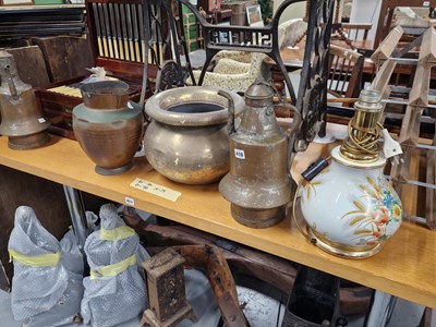 Lot 410 - A quantity of copper, brass, etc