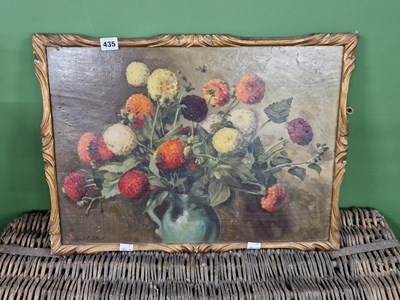 Lot 435 - T (homas) Alfred West, still life of flowers,...