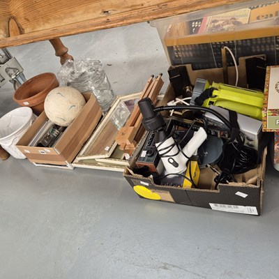 Lot 866 - Planters, ceiling lights, a triptych dressing...