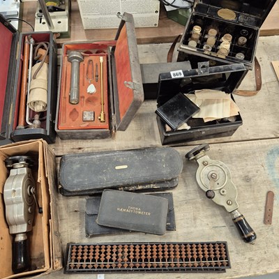 Lot 869 - Cased Medical equipment including a...