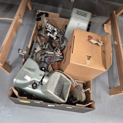 Lot 873 - A Moviscop and other film editing equipment