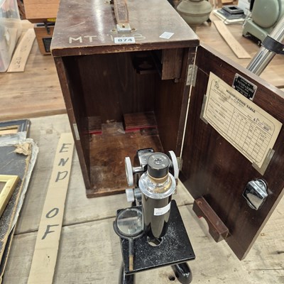Lot 874 - A cased Beck Model 47 Microscope