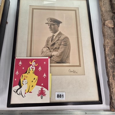 Lot 881 - A framed photograph of Frederick Mark Smith,...