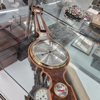 Lot 889 - A Comitti Aneroid Banjo Barometer