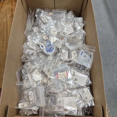 Lot 1071 - Silver- new old stock. Unhallmarked vintage...