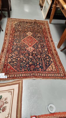 Lot 262 - A good antique Persian Qashqai rug, 210 x 142cms