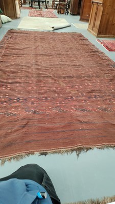 Lot 264 - A large antique Turkoman flat weave rug 368 x...