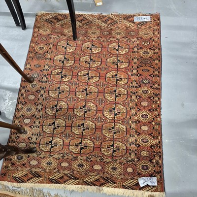 Lot 279 - An antique Tekke Bokhara rug, 125 x 100cms
