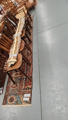 Lot 280 - A Persian Heriz fragment 380 x 62cms