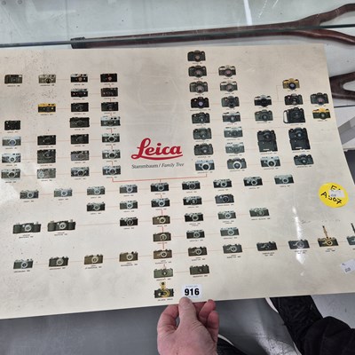 Lot 916 - A Leica Family Tree approx A2 size...
