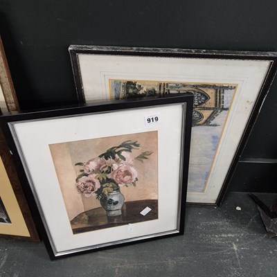 Lot 919 - R H Gibbons 20th C A pen and wash of Coventry...