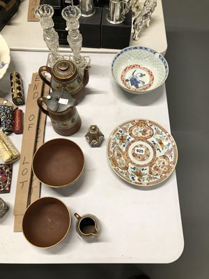 Lot 925 - Prattware Terracotta Pots, bowls and jug