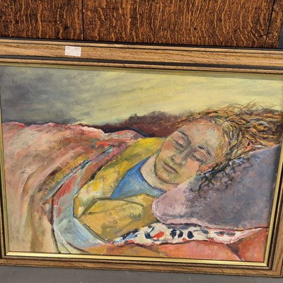 Lot 964 - early 20th-century school. sunset of a rural...