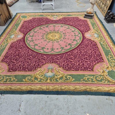 Lot 1329 - A continental hand-knotted carpet of  empire...