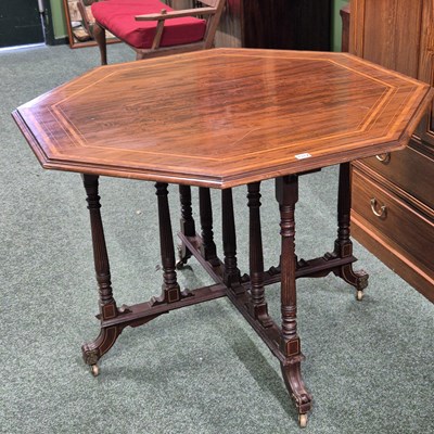 Lot 1312 - A late Victorian aesthetic movement, an...