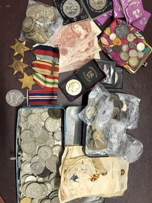 Lot 965 - A group of four WWII medals and a collection...