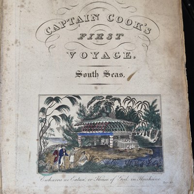 Lot 1345 - Book:- Captain Cook's First Voyage- South Seas...