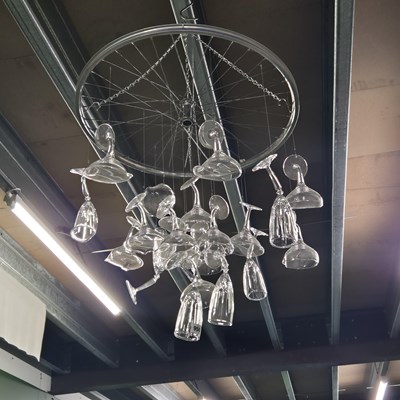 Lot 958 - An interesting "falling glass chandelier"...