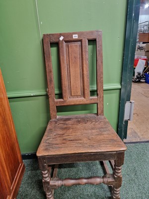 Lot 305 - A Georgian oak side cair