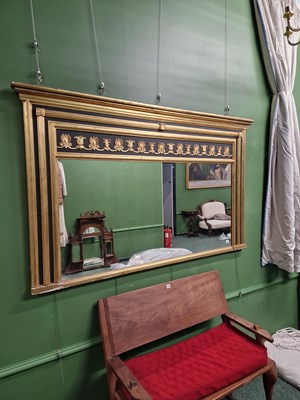 Lot 310 - A large Victorian gilt overmantle mirror