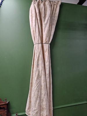 Lot 312b - A pair of curtains with a lined andinterlined...