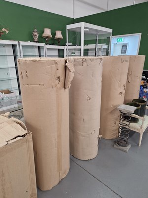 Lot 945A - Four large rolls of corrugated cardboard and...