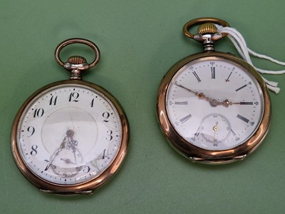 Lot 1326 - Two parcel gilt  800 silver spiral Breguet...