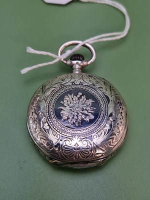 Lot 1339 - A niello inlaid hunting cased pocket watch by...