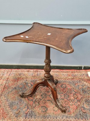 Lot 1427 - A 19th century mahogany tripod table with a...