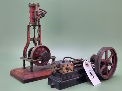 Lot 1463 - A Stuart stationary steam engine, together...