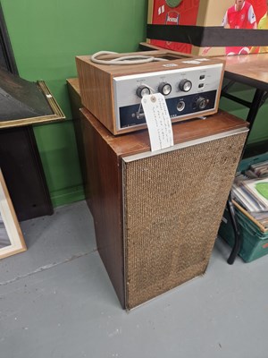 Lot 601 - A Rogers Cadet III valve amplifier & a pair of...