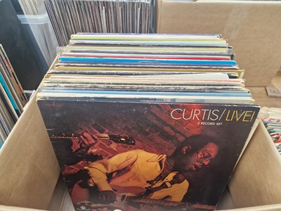 Lot 615 - Rock/Pop - 55 LP records; Curtis Mayfield -...