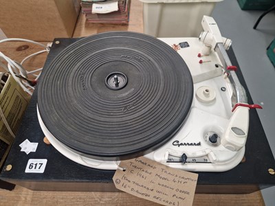 Lot 617 - A Garrard 4HF transcription turntable in...