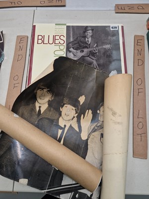 Lot 628 - Prints/Posters - Blues Portraits, The Beatles...