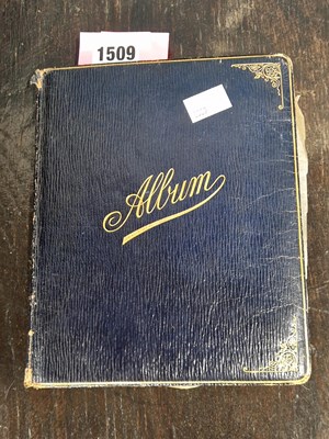 Lot 1509 - Miss Maggie Axten's 1910 scrap album with pen...
