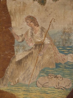 Lot 1518 - A pair of late 18th century oval silk work...