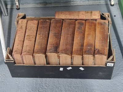 Lot 534 - Hume, Smollett and Gaspey, nine volumes, The...