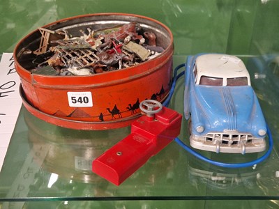 Lot 540 - A collection of lead farmyard figures together...