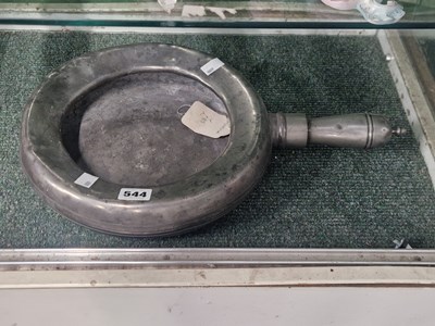 Lot 544 - An 18th century pewter bed pan