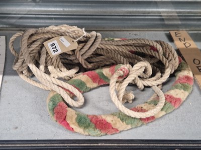 Lot 572 - A church bell rope