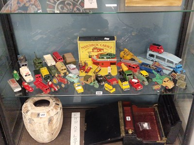 Lot 591 - A collection of Dinky and Matchbox die cast...