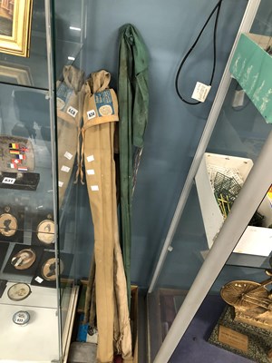 Lot 634 - Four fishing rods and flys etc