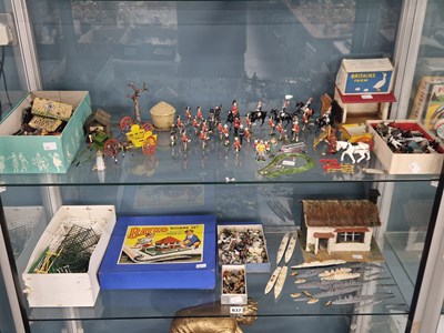 Lot 637 - Britain's toy soldiers, farm animals and...