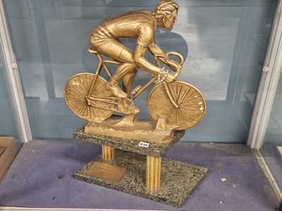 Lot 638 - A 1988 Italian bicycle trophy modelled as a...
