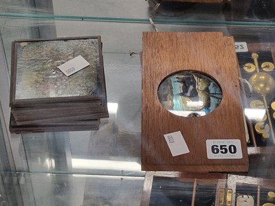 Lot 650 - A set of printed magic lantern slides together...