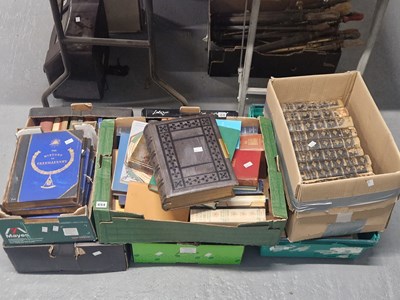 Lot 654 - Books: histories, Freemasonry, economy, novels,...