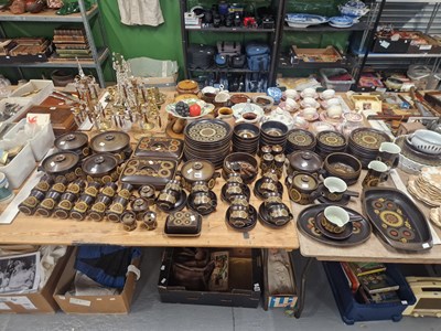 Lot 686 - An extensive service of Denby brown stonewares