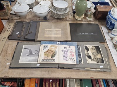 Lot 701 - Wimbledon scrap books for 1935 - 1939, two...