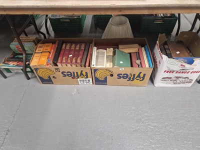 Lot 702 - Books: antique textbooks, stamp guides, Punch...