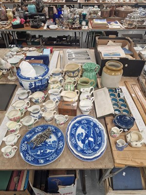 Lot 703 - A collection of various jugs, Chinese...
